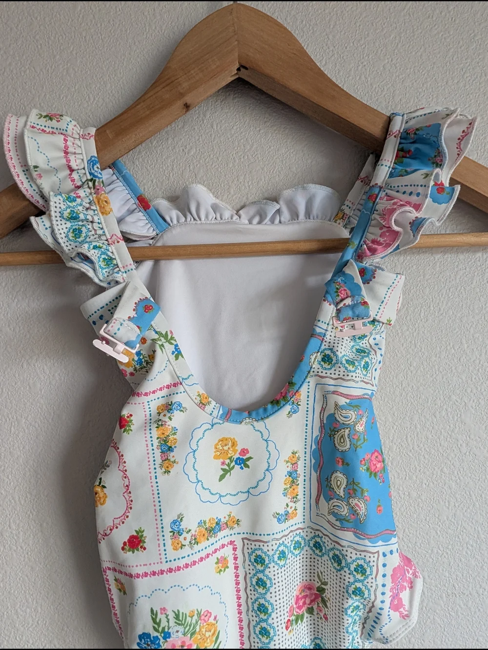 SweetHoney Floral Patchwork Ruffle Maisie One-Piece